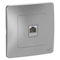 Розетка компьютерная 1-м СП Blanca RJ45 кат.5E алюм. SE BLNIS045003 1210337 - фото 16749950