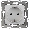 Розетка 1-м СП Эра12 12-2101-01 16А IP20 16AX 250В 2P+E Schuko механизм бел. Эра Б0014675 1193556 - фото 16750086