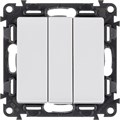 Выключатель 3-кл. СП Valena Life 10А IP20 250В 10AX с лицев. панелью винтов. зажимы механизм бел. Leg 752403 413957 - фото 16750143