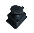 Розетка настенная 16А IP44 250В (еврослот) с заглушкой с заземл. каучук UNIVersal 602229 342500 - фото 16750367