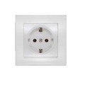 Розетка 1-м СП Бриллиант 16А IP20 с заземл. бел. UNIVersal 7947625 1062104 - фото 16750544