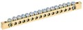 Шина PEN "земля-ноль" 6х9мм 16/2 (16групп/крепеж по краям) IEK YNN11-16-100 1037390 - фото 16750582
