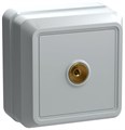 Розетка телевизионная TV 1-м ОП Октава РТВ20-ОБ IP20 бел. IEK EAO10-K01-DC 245848 - фото 16750738