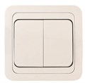 Выключатель 2-кл. СП Mimoza 10А IP20 бел./бел. Makel 12003 132196 - фото 16751021