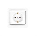 Розетка 1-м СП Валери 16А IP20 с заземл. бел. UNIVersal В0028 75140 - фото 16751395