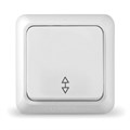 Переключатель проходной 1-кл. ОП Олимп 10А IP20 бел. UNIVersal О0025 78420 - фото 16751480