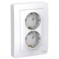 Розетка 2-м СП Blanca 16А IP20 250В с заземл. защ. шторки бел. SE BLNRS001121 1210265 - фото 16751643