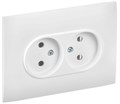 Розетка 2-м SKANDY 10А без заземл. без защ. шторок в сборе SK-R10W арктич. бел. IEK SK-R20-10-K01-F 1835767 - фото 16752159