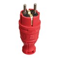 Вилка прямая с заземл. IP44 каучук красн. TOKOV TKE-C13-KV-Z 1761976 - фото 16752459
