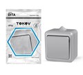 Выключатель 1-кл. ОП Dita IP54 10А 250В сер. TOKOV ELECTRIC TKL-DT-V1-C06-IP54 1710655 - фото 16752490