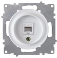 Розетка компьютерная 1-м СП Florence RJ45 кат.5E механизм бел. (1E20701300) OneKeyElectro 2172770 1656678 - фото 16752722