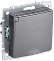 Розетка BRITE РСбш10-3-44-БрС 16А IP44 с заземл. защ. шторки с крышкой механизм сталь IEK BR-R16-16-44-K46 1617434 - фото 16752825