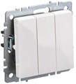 Выключатель 3-кл. СП BRITE ВС10-3-0-БрБ 10А механизм бел. IEK BR-V30-0-10-K01 1617286 - фото 16752833