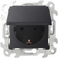 Розетка 1-м СП Simon 24 16А IP44 2P+E Push&Go механизм графит Simon 2420448-038 1278964 - фото 16753736