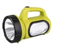 Фонарь-прожектор аккумуляторный AccuF7-L3W/L10-gn 3Вт 160лм + боков. панель 10х0.25Вт 50лм IP20 аккум. 0.9А.ч дальность луча прожектора 300м зел. ФАZА 5014855 520404 - фото 16753774