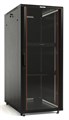 Шкаф напольный TTB-4268-AS 19дюйм 42U 2055х600х800мм перед. стекл. дверь со стальн. перф. боковинами задн. дверь сплошная ручка с замком крыша нового типа черн. (RAL 9004) Hyperline 392682 512287 - фото 16753841