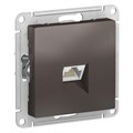 Розетка компьютерная AtlasDesign RJ45 кат.5E механизм мокко SE ATN000683 1240383 - фото 16753850