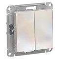Переключатель проходной 2-кл. СП AtlasDesign 10А IP20 (сх. 6/2) 10AX механизм жемчуж. SE ATN000465 1240294 - фото 16753879