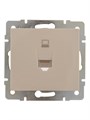 Розетка компьютерная СП Rain RJ45 16А IP20 механизм крем. LEZARD 703-0388-139 450542 - фото 16754102