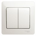 Выключатель 2-кл. СП Glossa 10А IP20 (сх. 5) 10AX в сборе перламутр. SE GSL000652 1180359 - фото 16754231