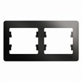 Рамка 2-м Glossa горизонт. антрацит SE GSL000702 400478 - фото 16754346