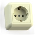 Розетка 1-м ОП Оптима РА16-376 16А IP20 с заземл. с монтаж. пластиной сл. кость Кунцево 8036 371102 - фото 16754412