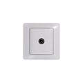 Розетка телевизионная проходная TV 1-м СП Glossa 4дБ механизм бел. SE GSL000192 275170 - фото 16754509