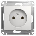 Розетка 1-м СП Glossa 16А IP20 без заземл. механизм бел. SE GSL000141 275151 - фото 16754512