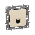 Розетка компьютерная 1-м СП Etika RJ45 кат.5E UTP механизм сл. кость Leg 672341 1066931 - фото 16754574