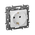 Розетка 1-м СП Etika 16А IP20 250В 2P+E с заземл. немецк. стандарт винтов. клеммы механизм бел. Leg 672221 1066908 - фото 16754579