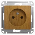 Розетка 1-м СП Glossa 16А IP20 без заземл. механизм дерево дуб SE GSL000541 288557 - фото 16754585