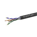 Кабель витая пара U/UTP кат.5E 4х2х24AWG solid Cu PE Outdoor Standart черн. (м) SUPRLAN 01-0325-1 227157 - фото 16754691