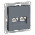 Розетка компьютерная 2-м AtlasDesign RJ45 кат.5E механизм грифель SE ATN000785 1240427 - фото 16755677