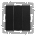 Выключатель Accent 6-106-05 тройной 10А-250В IP20 СУ AL/CU антрацит Intro Б0063540 1931346 - фото 16755926