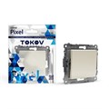 Переключатель проходной 1-кл. СП Pixel 10А IP20 механизм беж. TOKOV ELECTRIC TKE-PX-P1-C02 1792233 - фото 16756322