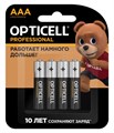 Элемент питания алкалиновый AAA/LR03 (блист. 4шт) Professional Opticell 5052002 1775452 - фото 16756401