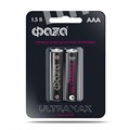 Элемент питания алкалиновый AAA/LR03 1.5В Ultra Max LR03UM-B2 BL-2 (уп.2шт) ФАZА 5043053 1731895 - фото 16756555