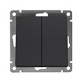 Выключатель 2-кл. СП Афина 10А IP20 механизм графит Universal A0023-Gr 1734292 - фото 16756556