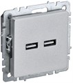 Розетка BRITE USB A+A 3.1А РЮ10-1-БрА механизм алюм. IEK BR-U21-D31-K47 1679769 - фото 16756654