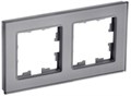 Рамка 2-м BRITE РУ-2-2-БрСе стекло сер. IEK BR-M22-G-K03 1679817 - фото 16756655