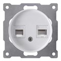 Розетка компьютерная 2-м СП Florence RJ45 кат.5E механизм бел. (1E20901300) OneKeyElectro 2172772 1656682 - фото 16756745