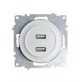 Розетка USB 2-м СП Florence 16А IP20 с подсветкой механизм бел. (1E10351300) OneKeyElectro 2260089 1656747 - фото 16756751