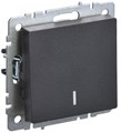 Выключатель 1-кл. СП BRITE ВС10-1-1-БрЧ 10А с индик. механизм черн. IEK BR-V10-1-10-K02 1617253 - фото 16756849