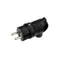 Вилка угловая влагозащ. с кольцом с/з 16А IP44 каучук Rexant 111-002 1356170 - фото 16757394