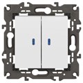 Выключатель 2-кл. СП Elegance 14-1105-01 10А IP20 250В 10AX с подсветкой механизм бел. Эра Б0034237 1231907 - фото 16757583