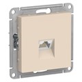 Розетка компьютерная 1-м AtlasDesign RJ45 кат.5E механизм беж. SE ATN000283 1240211 - фото 16757777