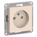 Розетка 1-м СП AtlasDesign 16А IP20 без заземл. без защ. шторок механизм беж. SE ATN000241 1240196 - фото 16757815