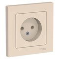 Розетка 1-м СП AtlasDesign 16А IP20 без заземл. в сборе беж. SE ATN000240 1240195 - фото 16757816