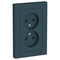 Розетка 2-м СП AtlasDesign 16А IP20 без заземл. в сборе изумруд SE ATN000820 1240444 - фото 16757819