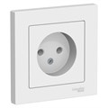 Розетка 1-м СП AtlasDesign 16А IP20 без заземл. в сборе бел. SE ATN000140 1240144 - фото 16757833